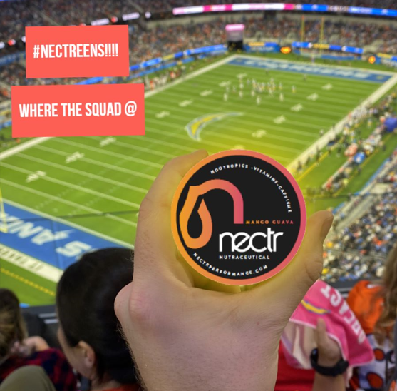 Nectr can photo football stadium