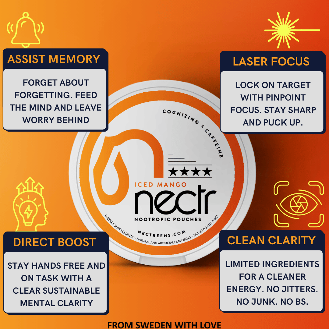 Iced Mango - Nectr Nootropic Pouches