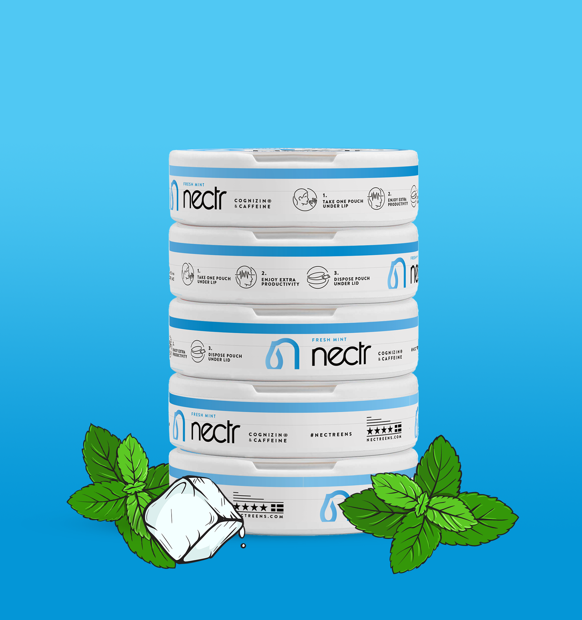 Fresh Mint - Nectr Nootropic Pouches