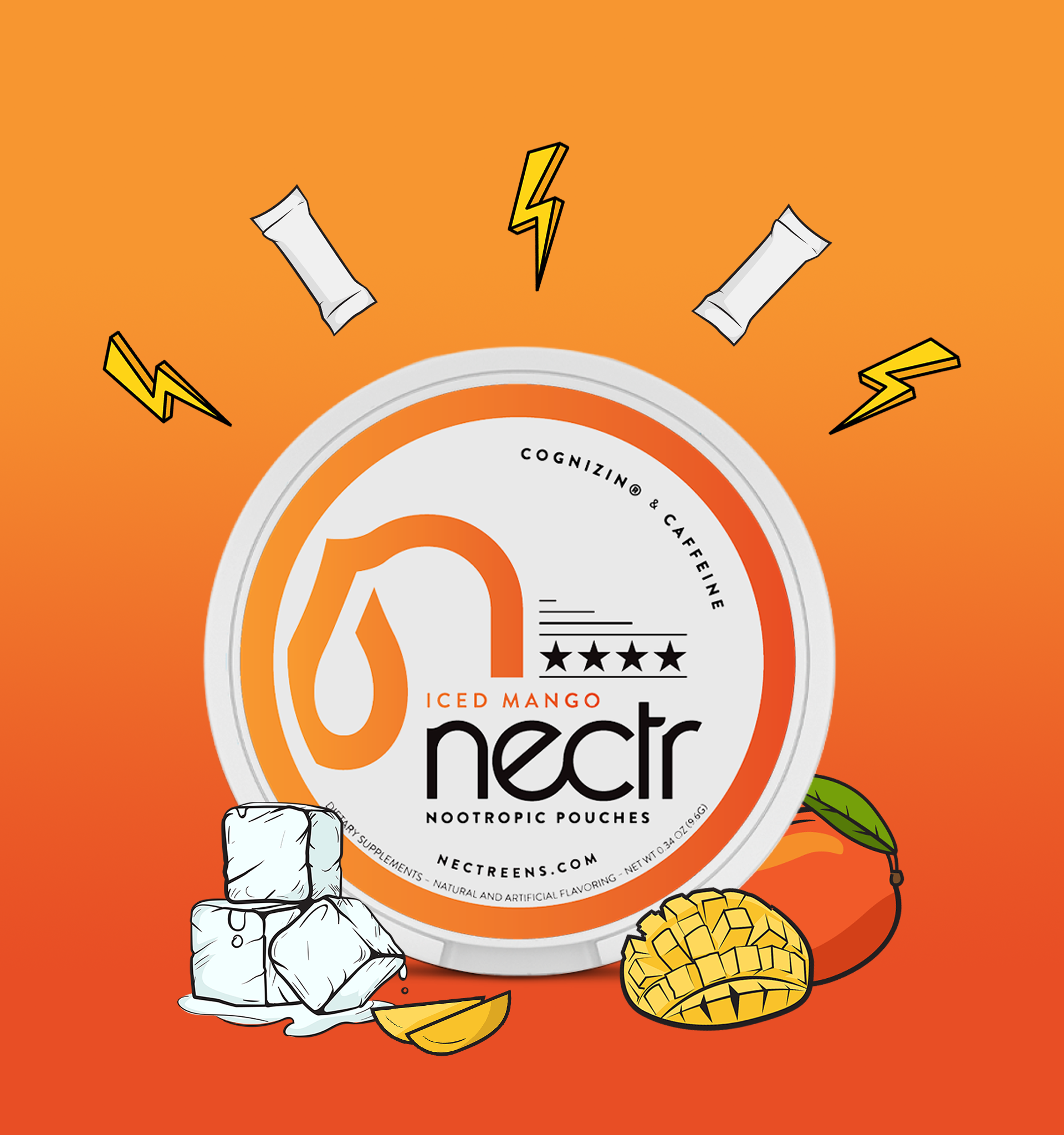 Iced Mango - Nectr Nootropic Pouches