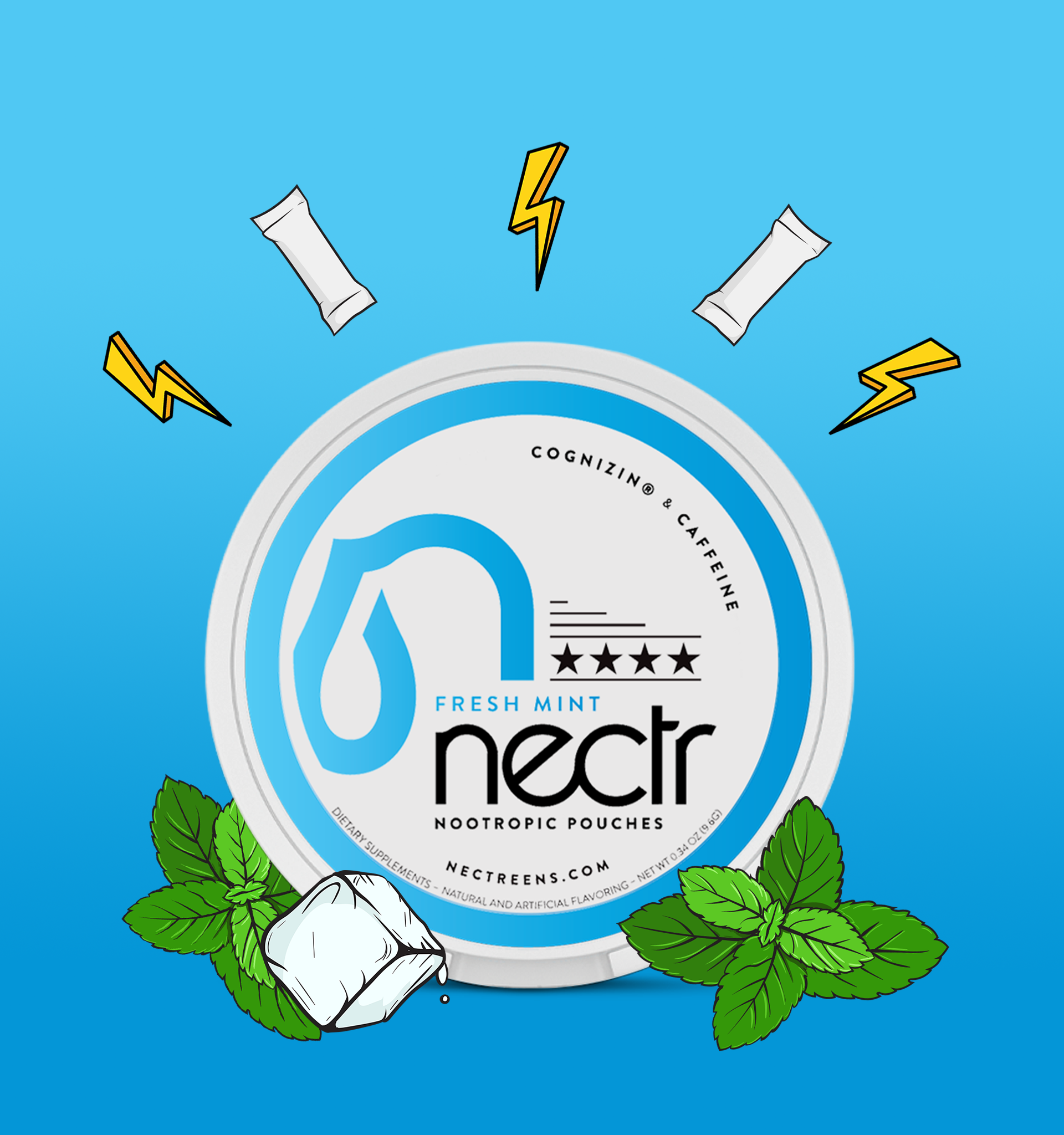 Fresh Mint - Nectr Nootropic Pouches